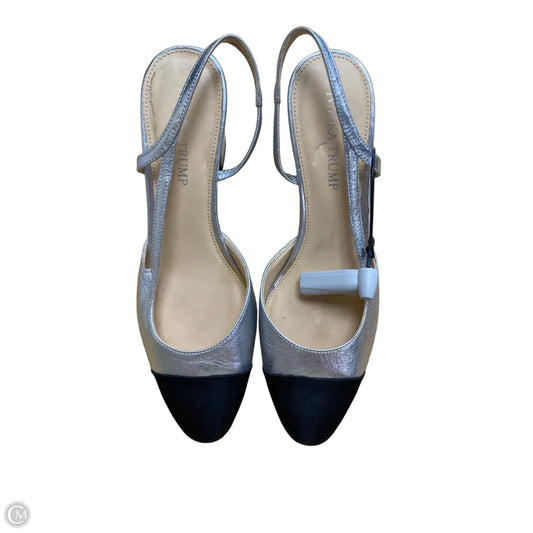 Shoes Heels Block By Ivanka Trump In Black & Silver, Size: 8