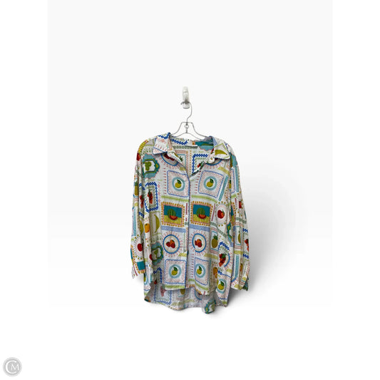 Top Long Sleeve By Jane And Delancey In Multi-colored, Size: 2x