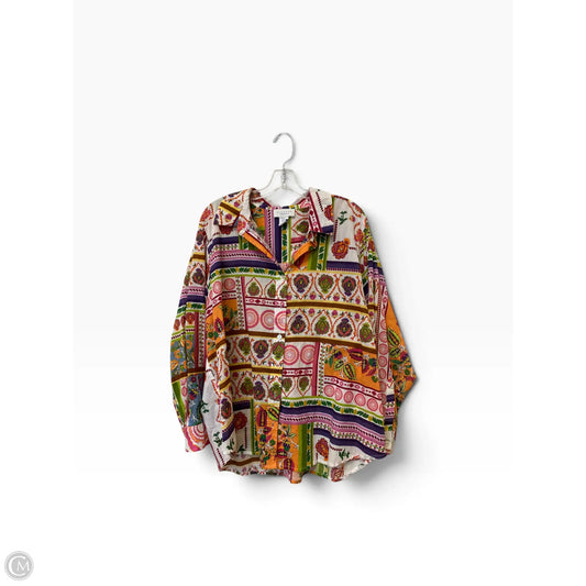 Top Long Sleeve By Calypso St Barth In Multi-colored, Size: 2x