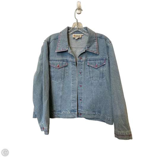 Jacket Denim By Christine Alexander In Blue Denim, Size: Xl