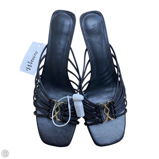 Shoes Heels Kitten By Clothes Mentor In Black, Size: 11