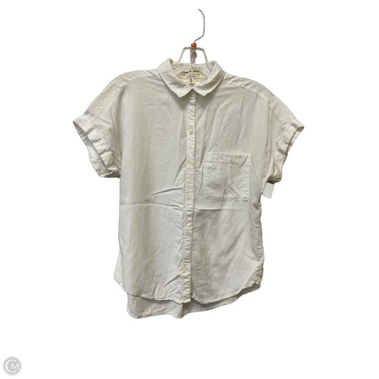 Top Short Sleeve By Cloth & Stone In White, Size: Xs