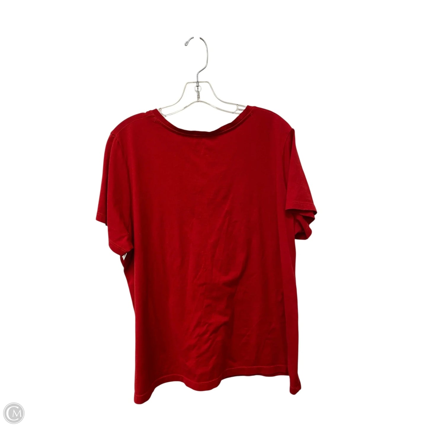 Top Short Sleeve By Time And Tru In Red, Size: 2x