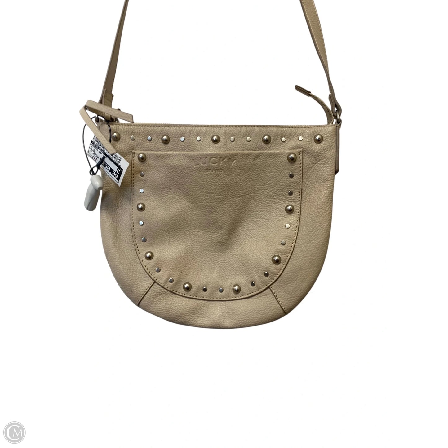 Handbag Leather By Lucky Brand, Size: Medium