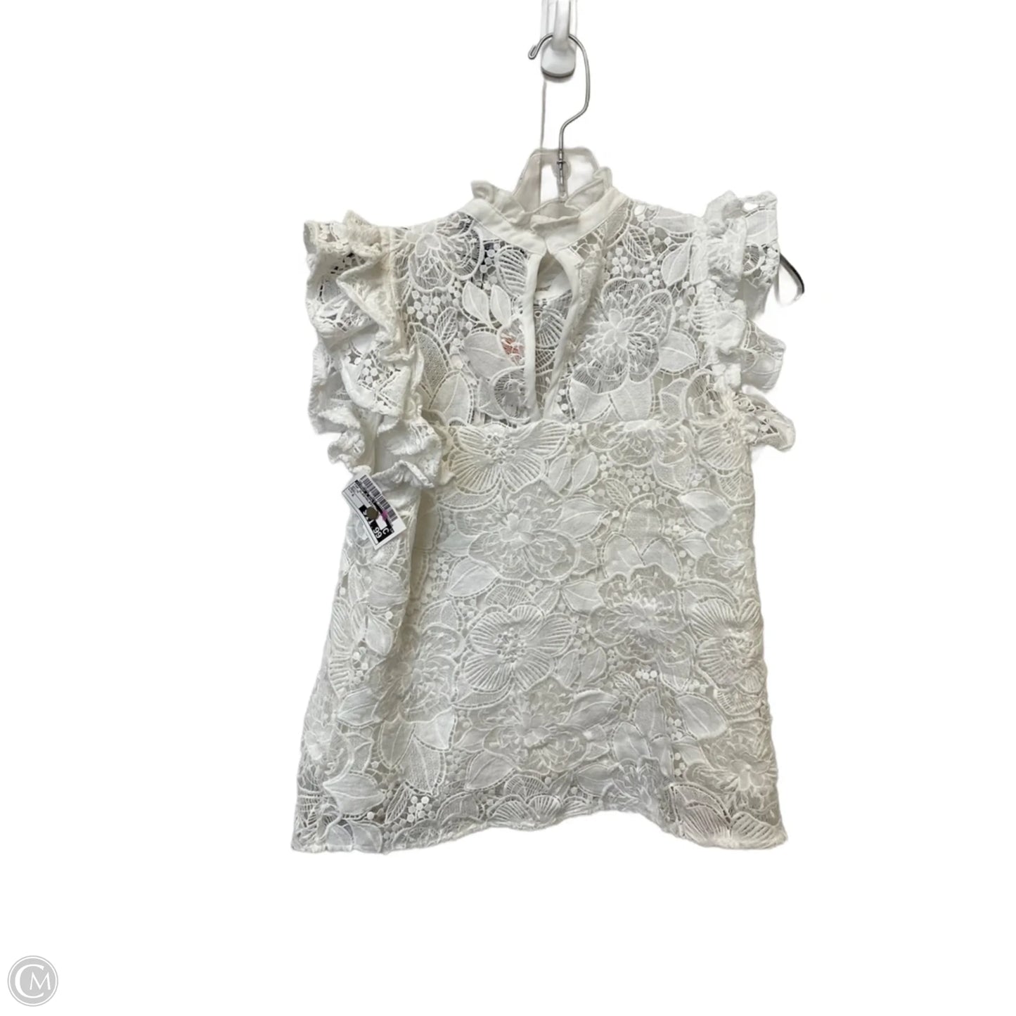 Top Sleeveless By Strut & Bolt In White, Size: S