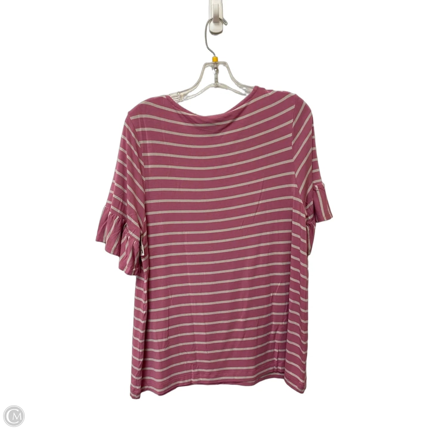 Top Short Sleeve By Philosophy In Pink, Size: Xl
