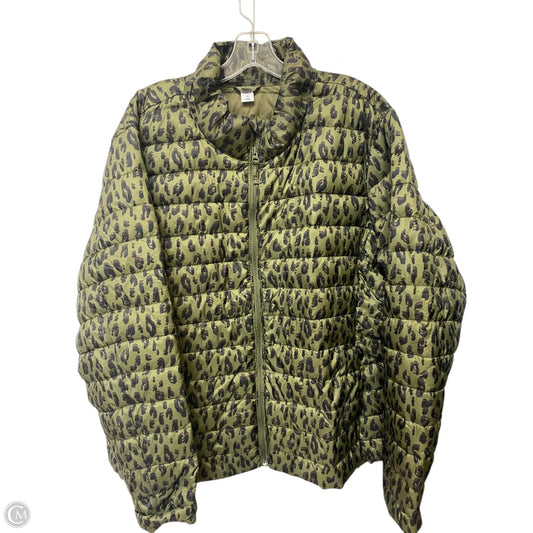 Jacket Puffer & Quilted By Old Navy In Animal Print, Size: 2x