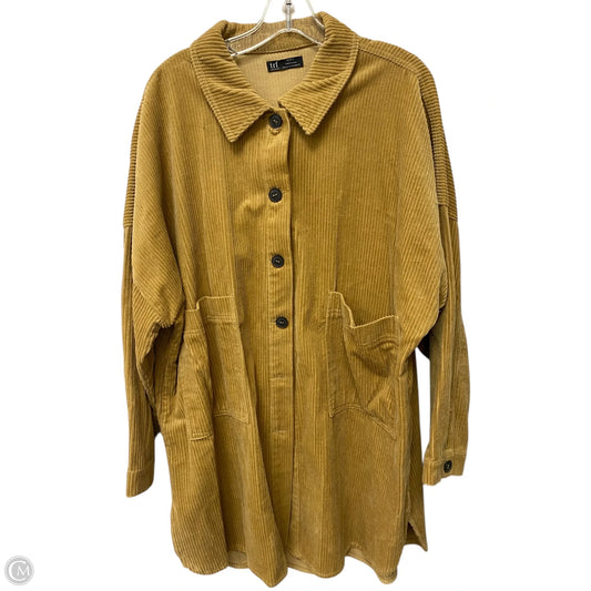 Jacket Shirt By Zara In Beige, Size: 2x