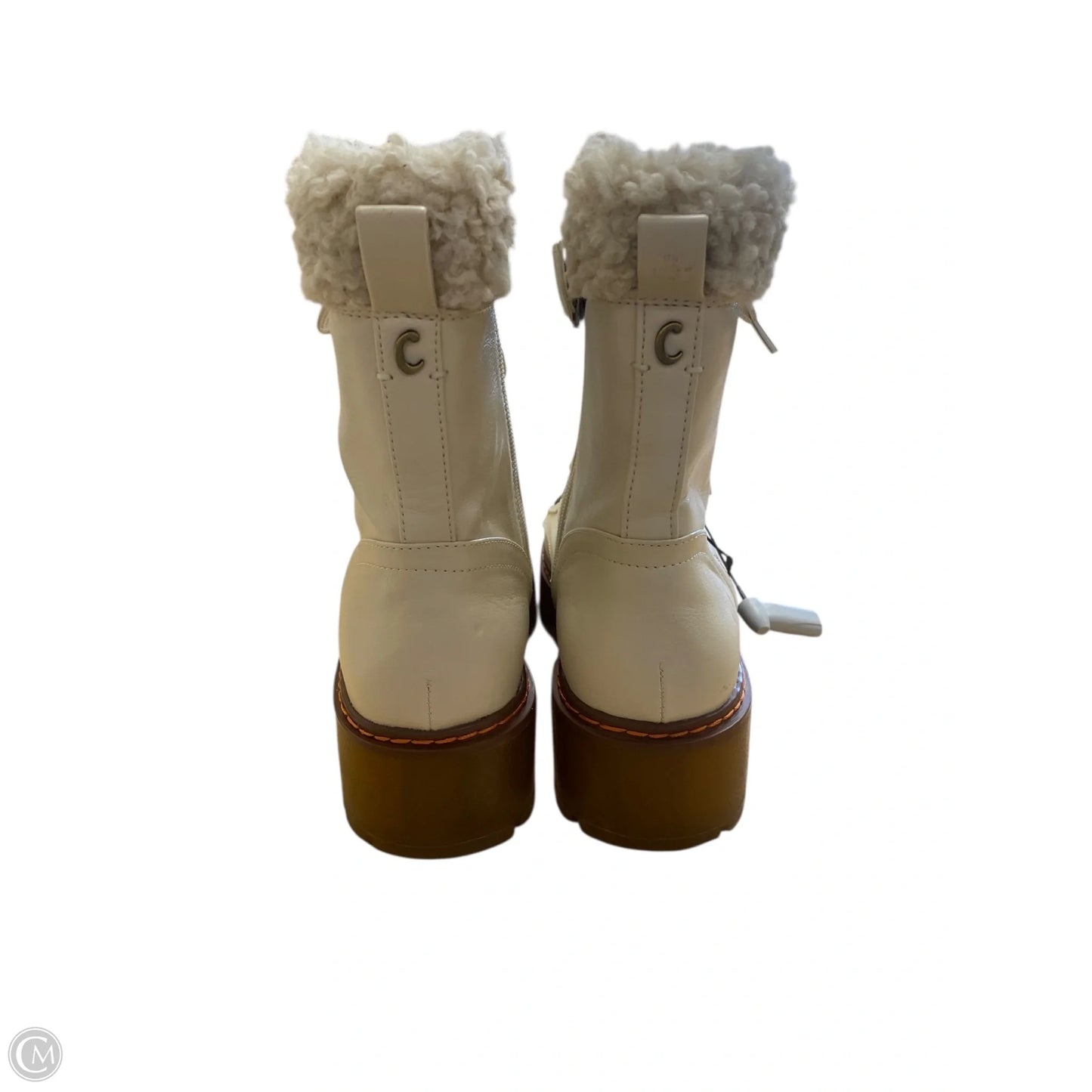 Boots Combat By Sam Edelman In Cream, Size: 9.5
