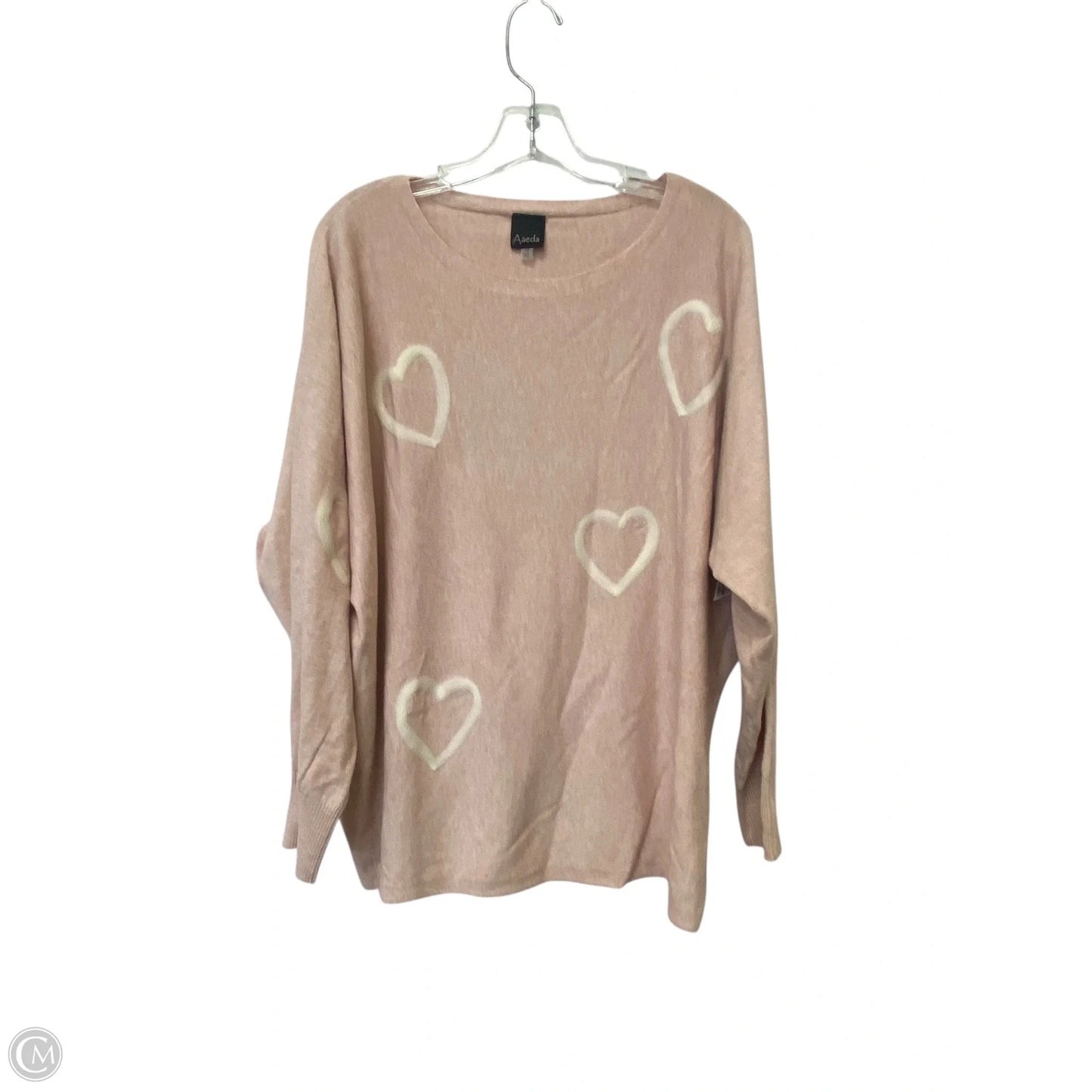 Top Long Sleeve By Aaeda In Pink, Size: Xl