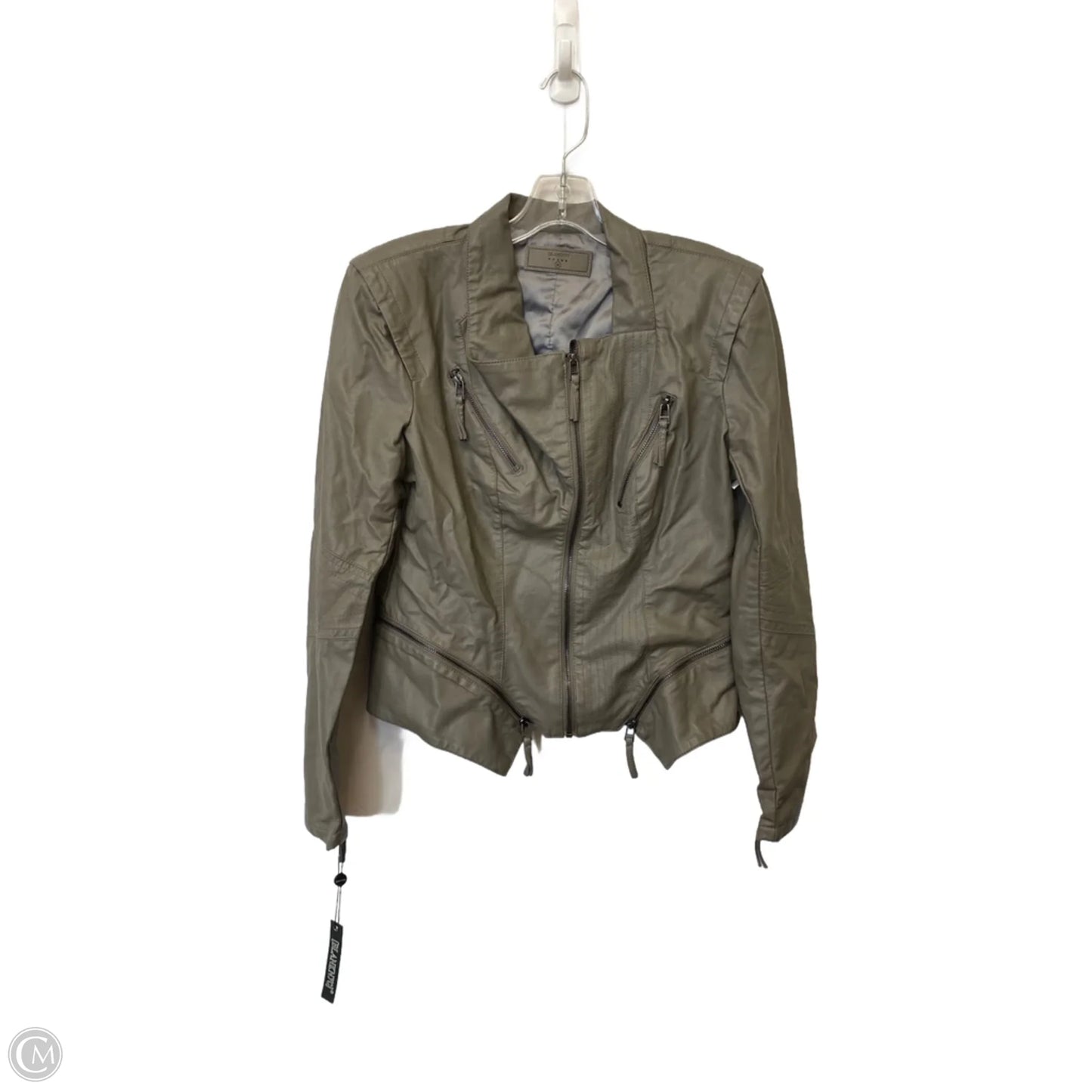 Jacket Leather By Blanknyc In Grey, Size: M