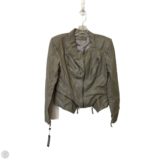 Jacket Leather By Blanknyc In Grey, Size: M