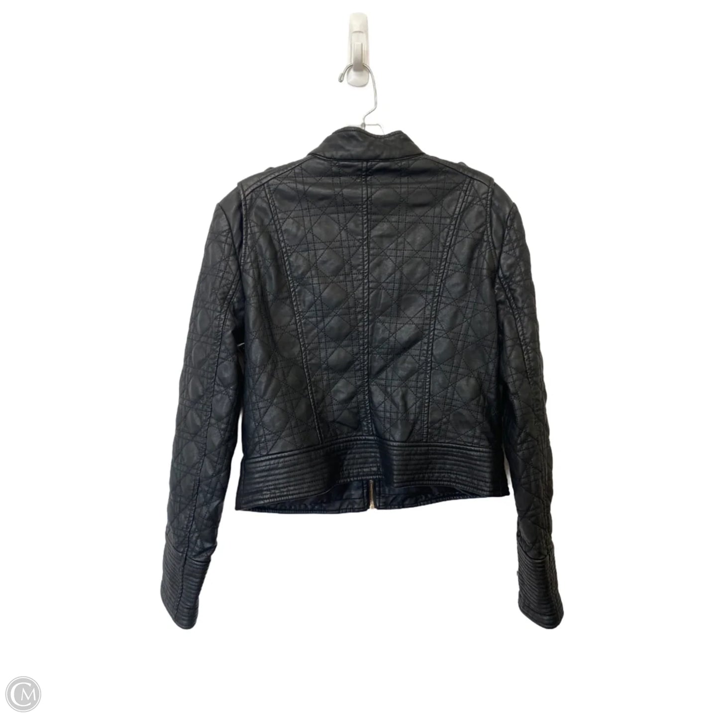 Jacket Leather By Cme In Black, Size: M