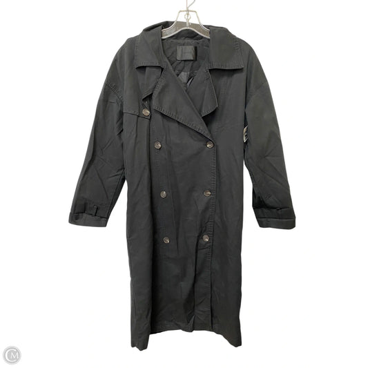Coat Trench Coat By Cmc In Black, Size: M