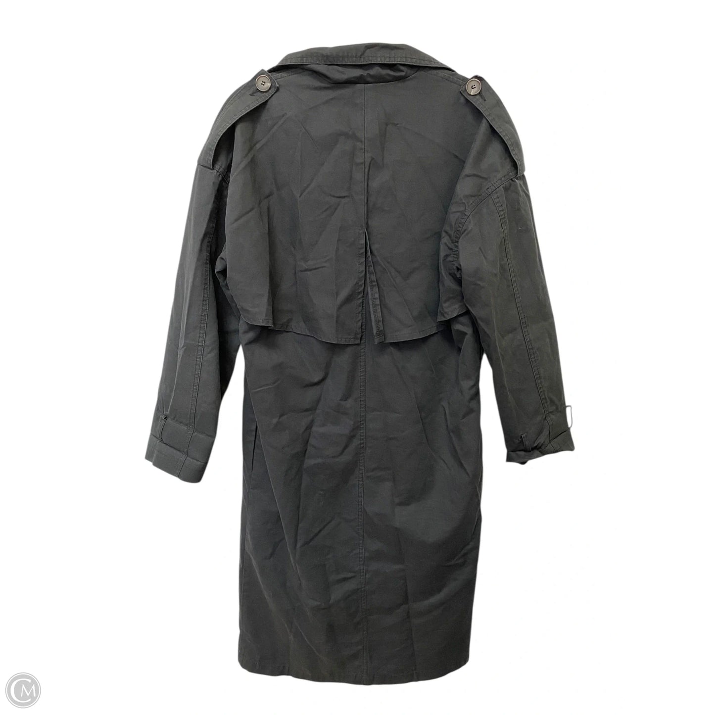 Coat Trench Coat By Cmc In Black, Size: M