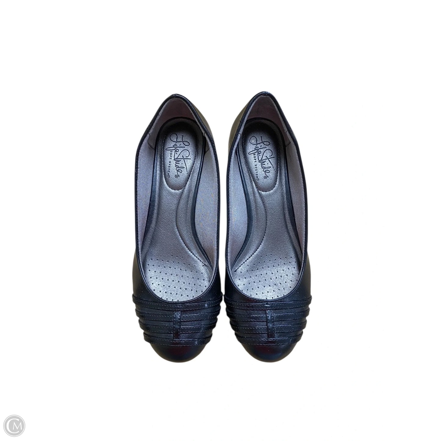 Shoes Heels Wedge By Life Stride In Black, Size: 7