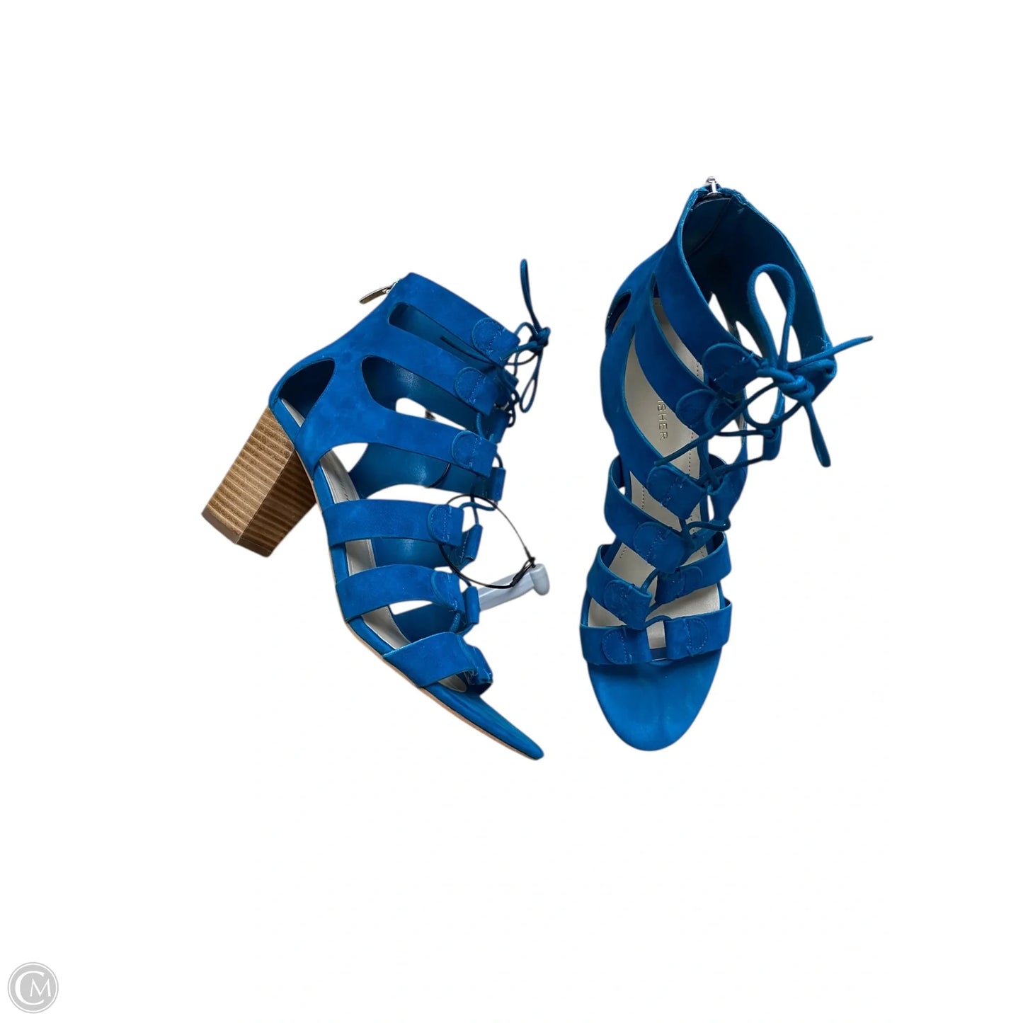 Shoes Heels Block By Marc Fisher In Blue, Size: 9