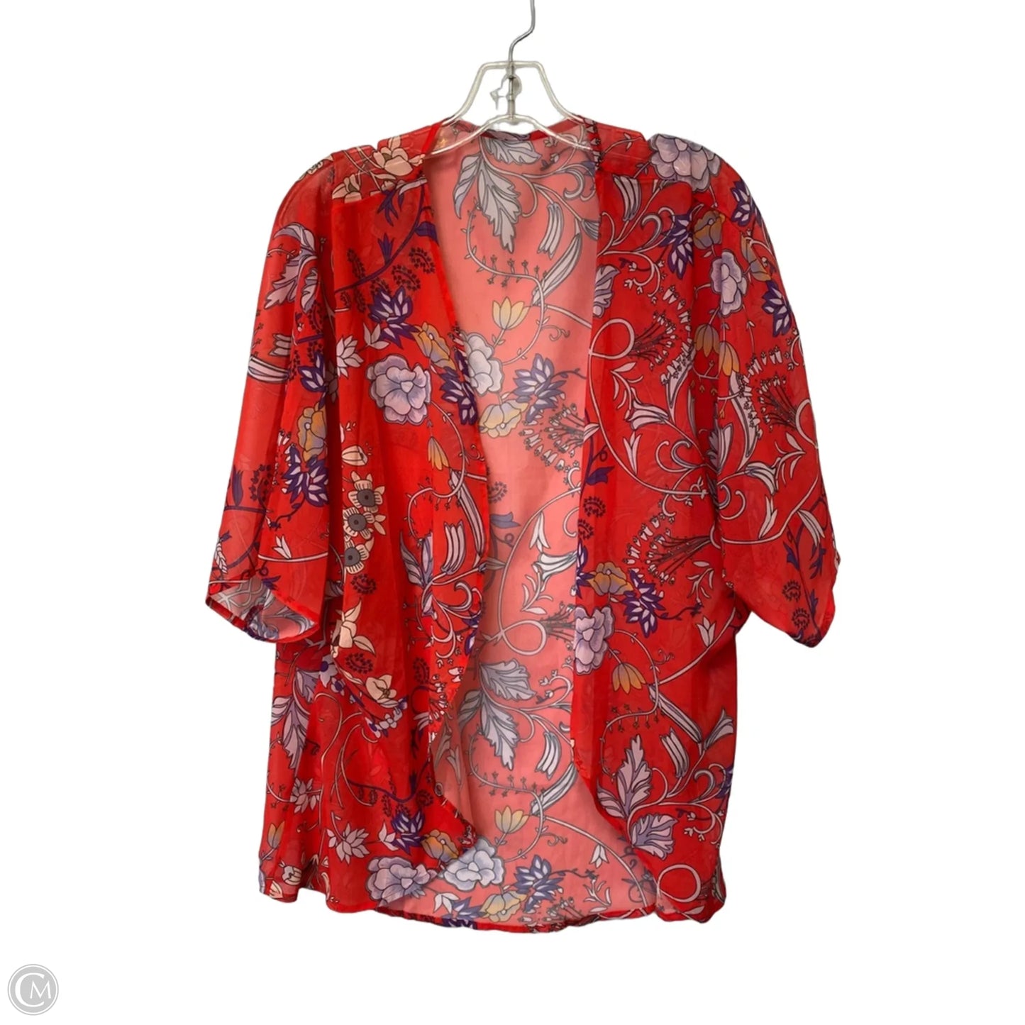 Shawl By Clothes Mentor In Red, Size: S
