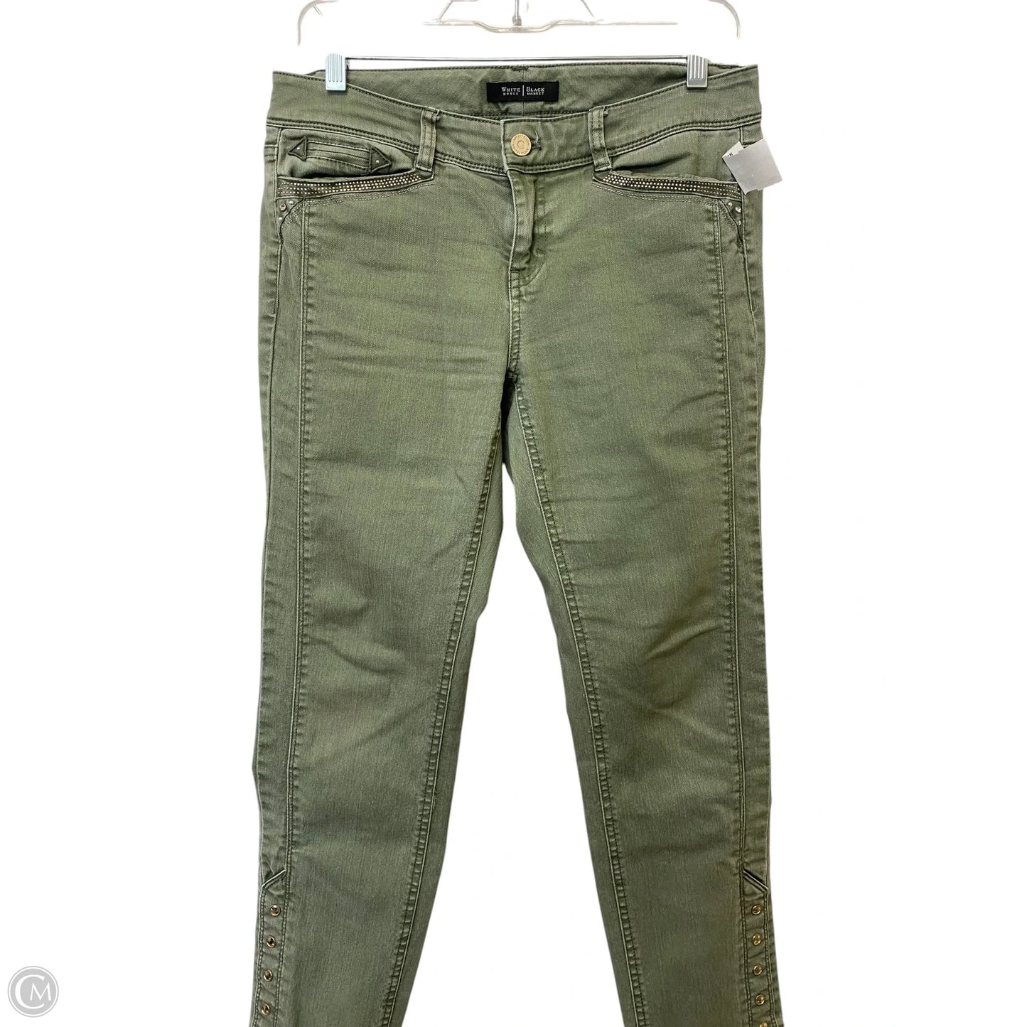 Jeans Straight By White House Black Market In Green, Size: 0