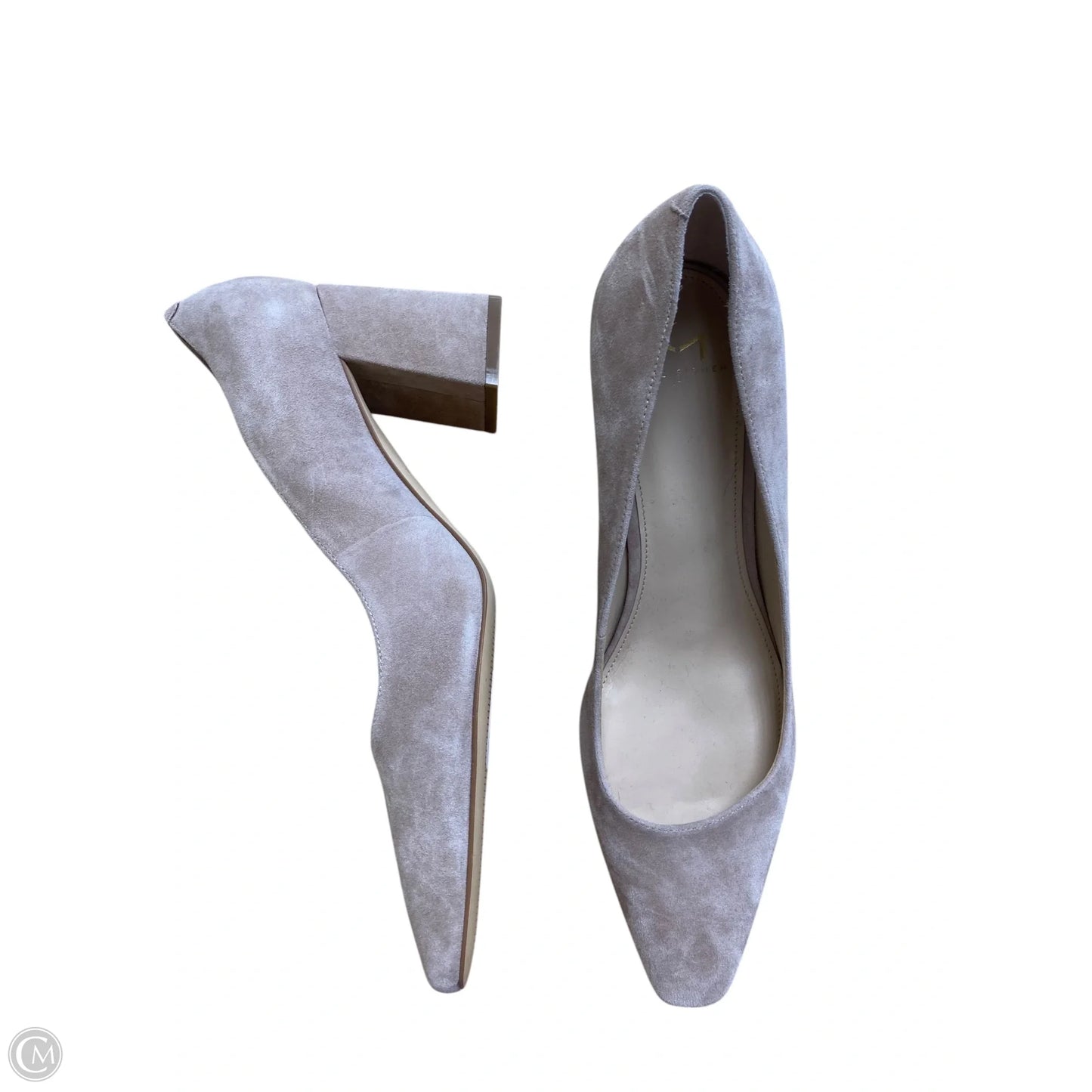 Shoes Heels Block By Marc Fisher In Cream, Size: 9.5
