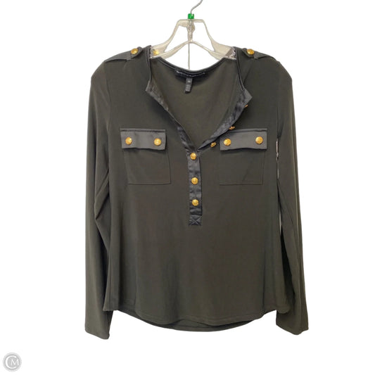 Top Long Sleeve By White House Black Market In Black, Size: Xs