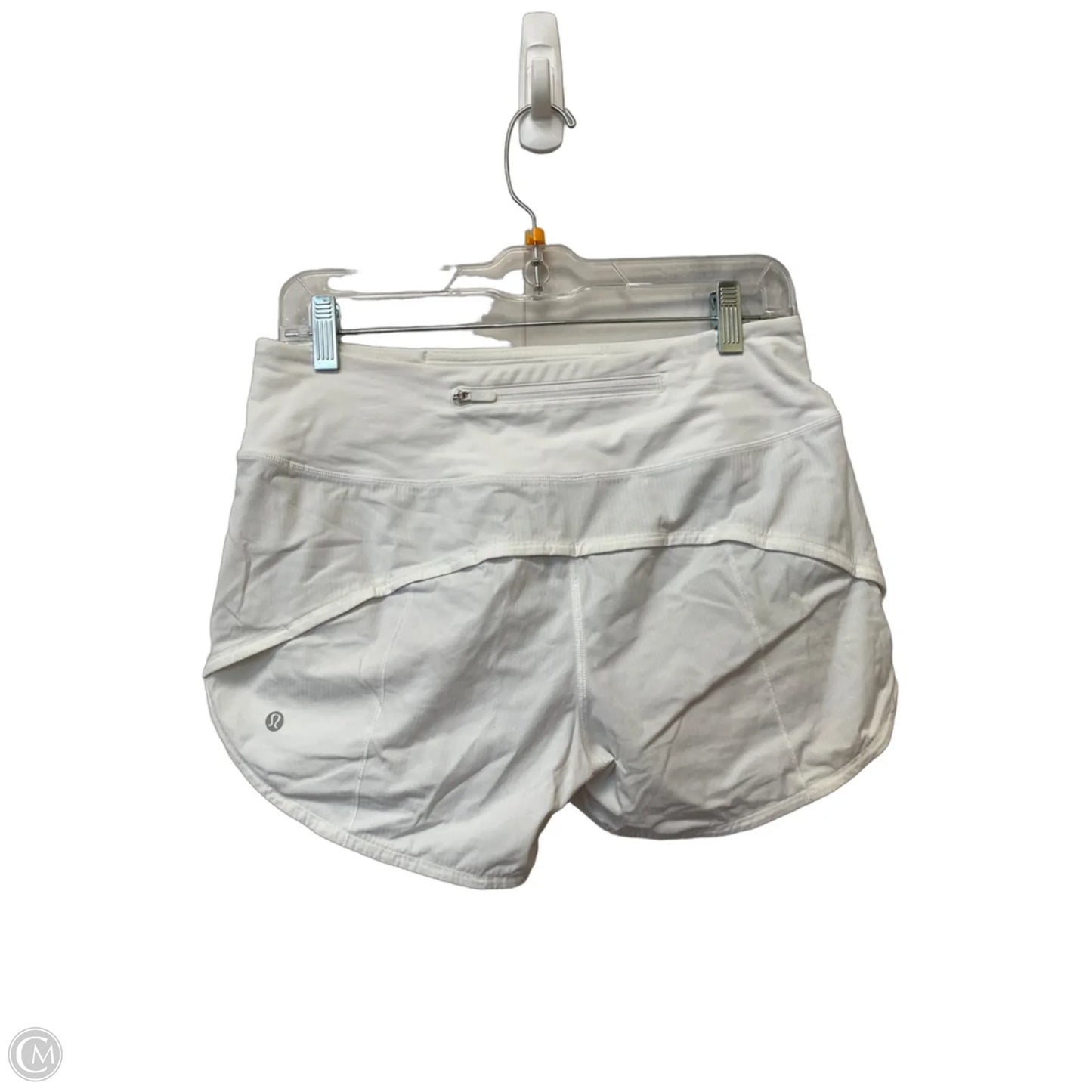 Athletic Shorts By Lululemon In White, Size: 6