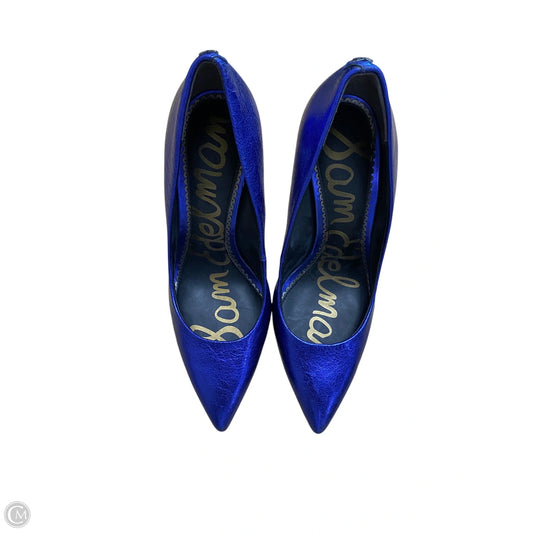 Shoes Heels Kitten By Sam Edelman In Blue & Brown, Size: 6.5