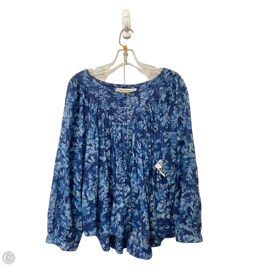 Top Long Sleeve By We The Free In Blue, Size: M