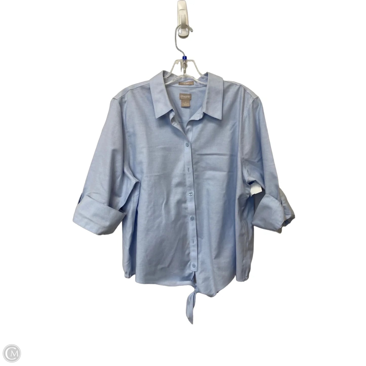Top Long Sleeve By Chicos In Blue, Size: 2