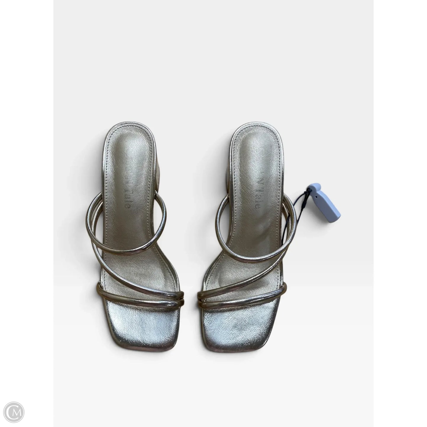 Shoes Heels Block By Clothes Mentor In Gold, Size: 5
