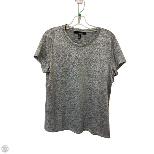 Top Short Sleeve By White House Black Market In Grey, Size: L