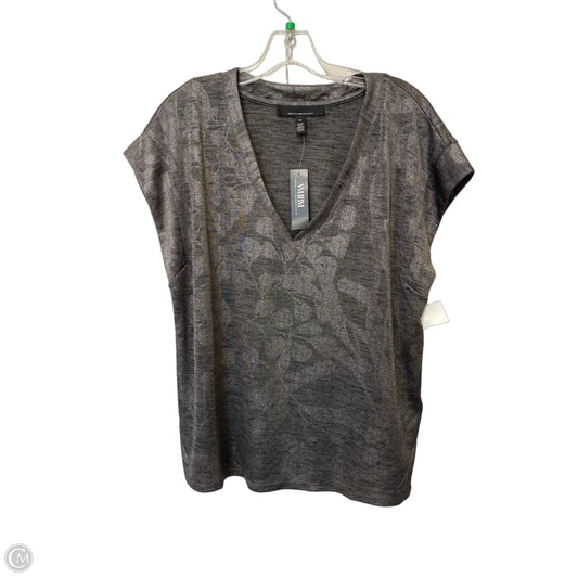 Top Short Sleeve By White House Black Market In Grey, Size: M