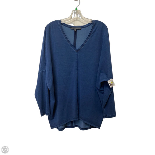 Top Long Sleeve By White House Black Market In Blue, Size: M