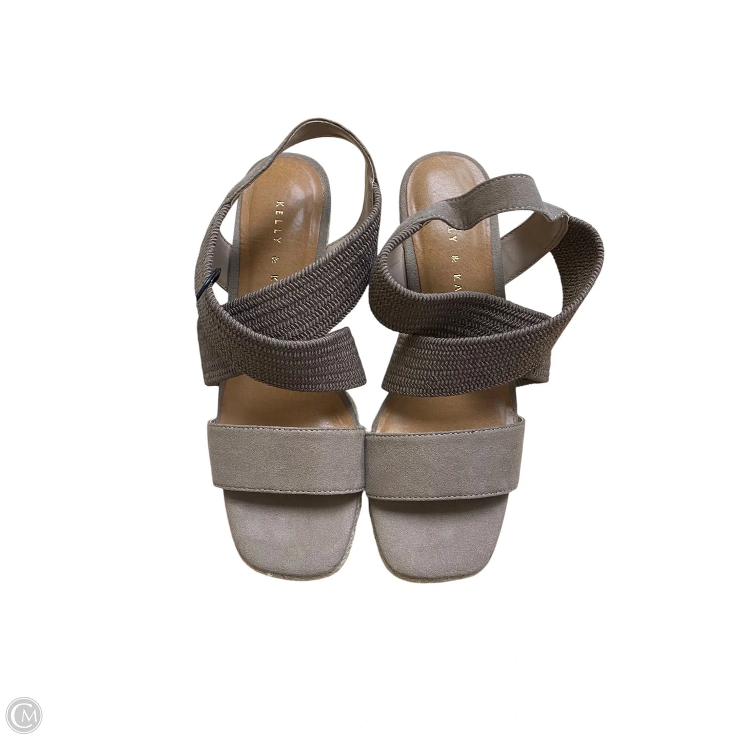 Shoes Heels Block By Kelly And Katie In Grey, Size: 7