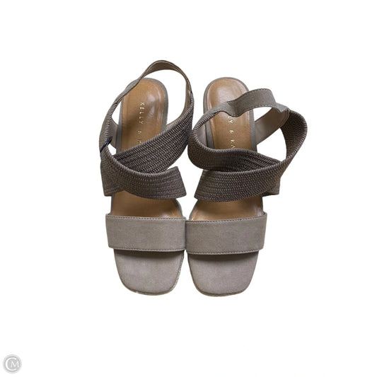 Shoes Heels Block By Kelly And Katie In Grey, Size: 7