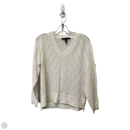 Top Long Sleeve By White House Black Market In White, Size: Xs