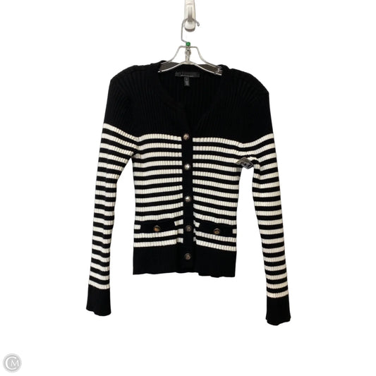 Top Long Sleeve By White House Black Market In Black & White, Size: L
