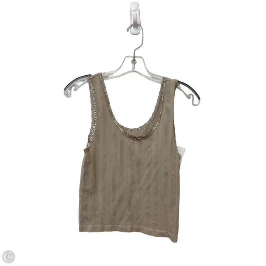 Top Sleeveless Basic By Pink Rose In Brown, Size: S
