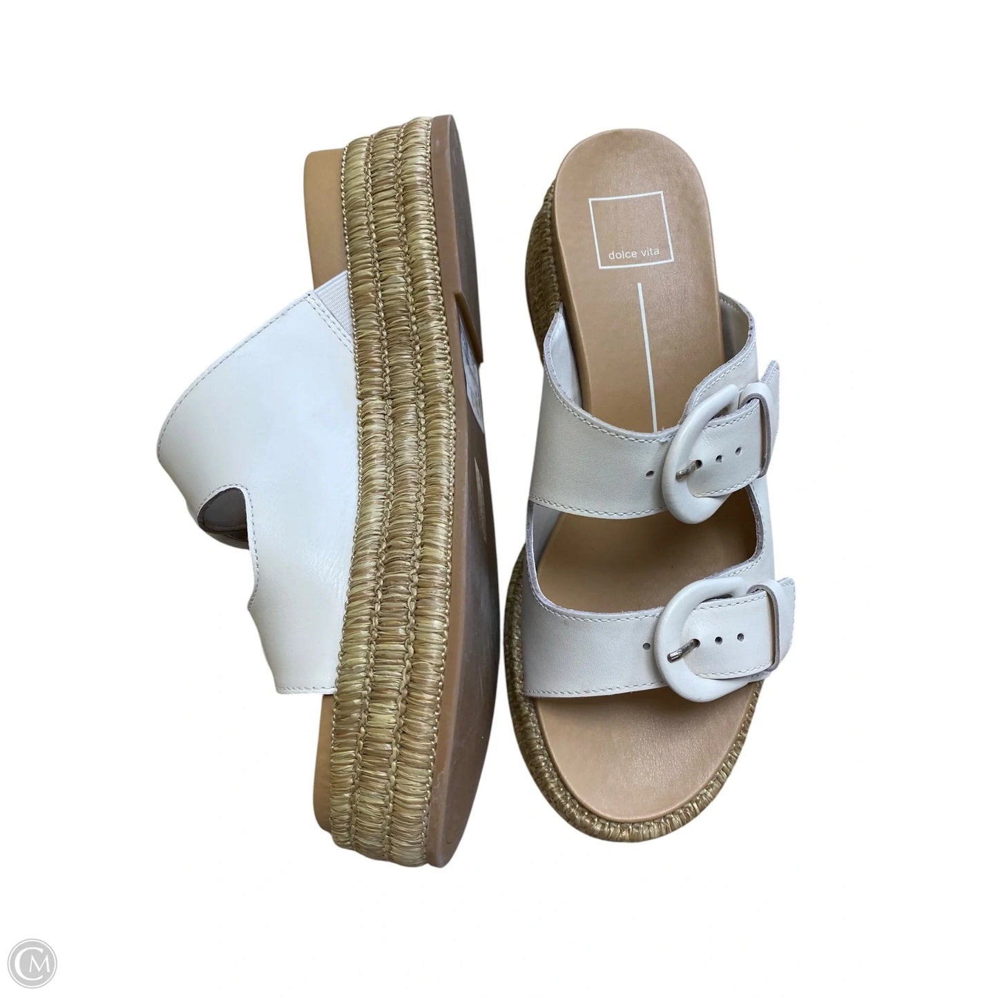 Sandals Heels Platform By Dolce Vita In White, Size: 9.5