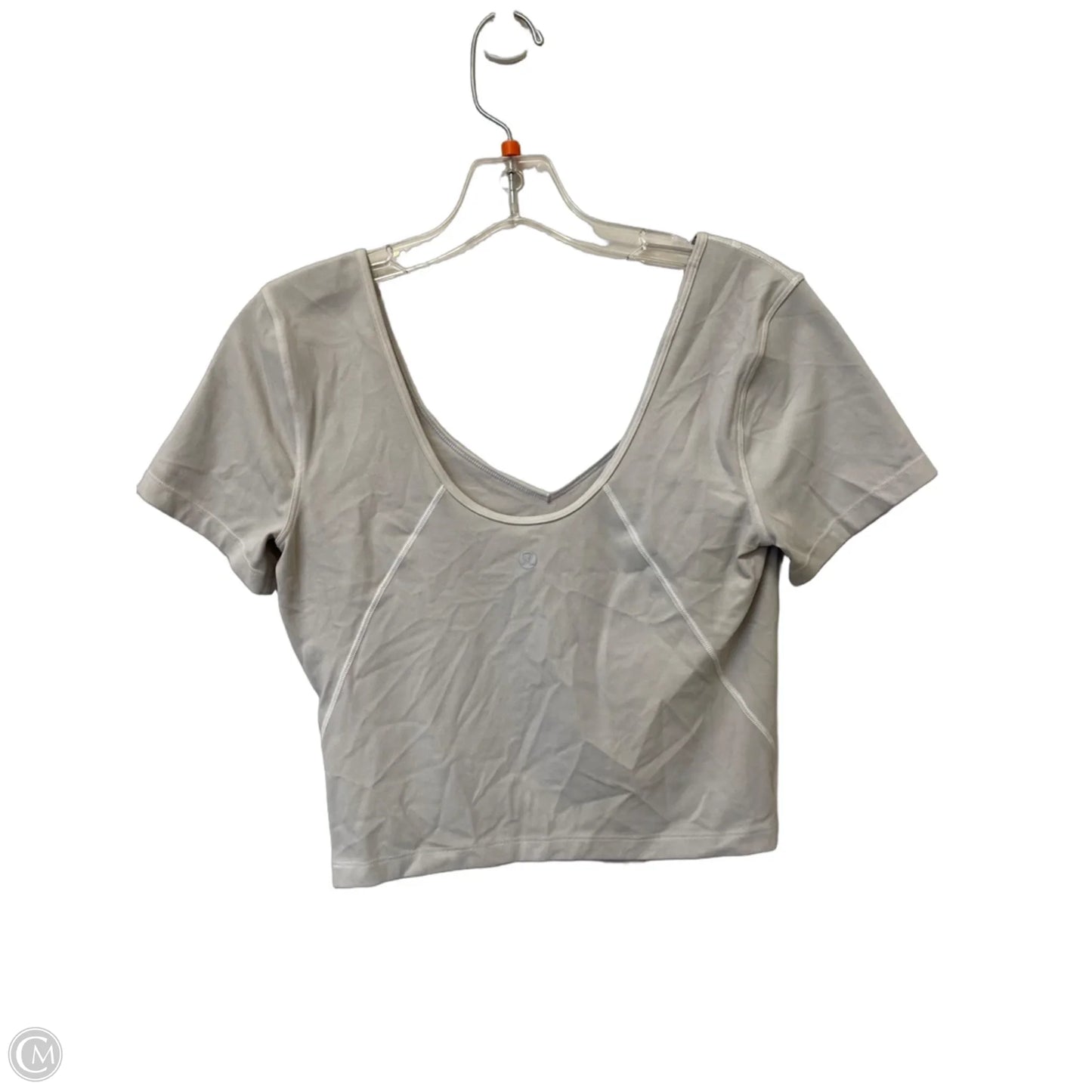 Athletic Top Short Sleeve By Lululemon In Grey
