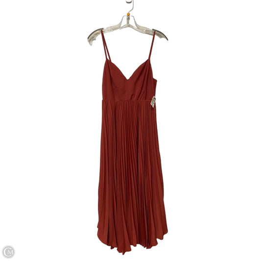Dress Party Long By Anthropologie In Maroon, Size: Xsp