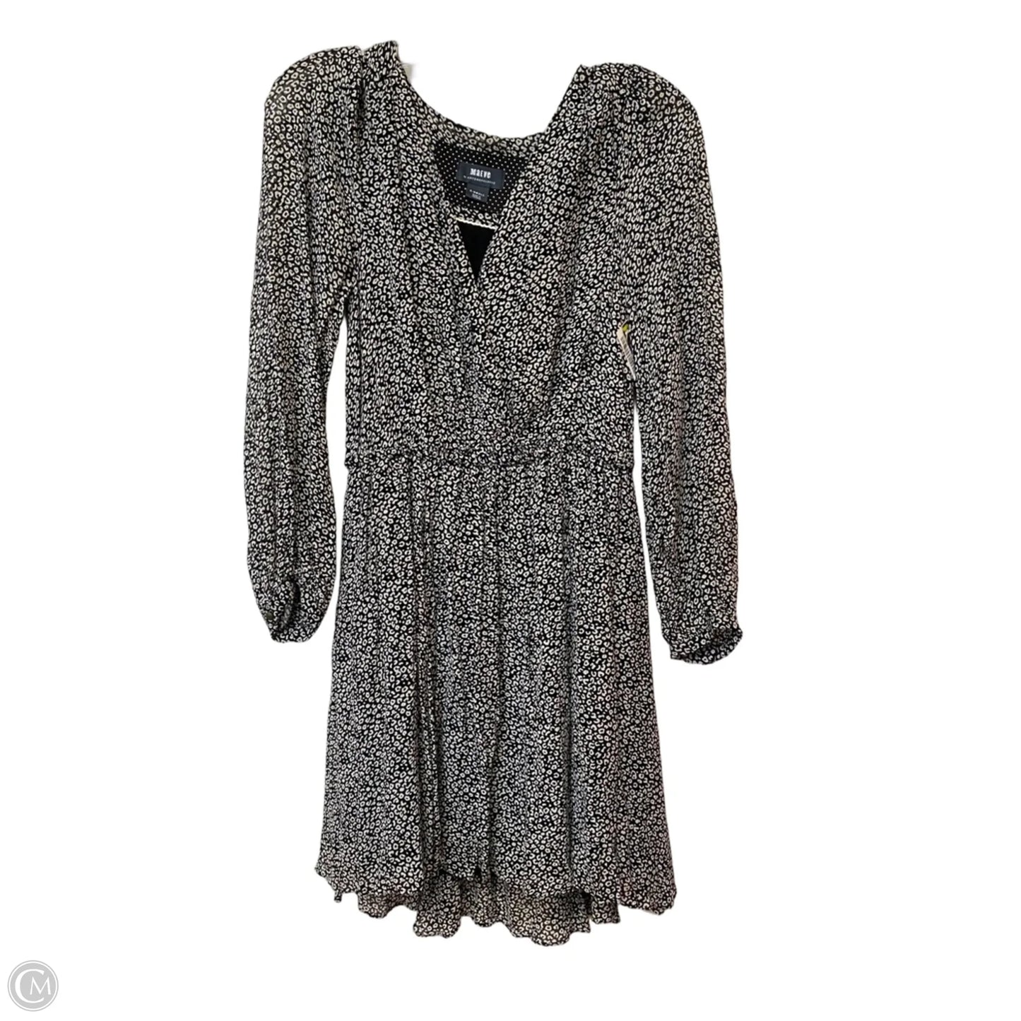 Dress Party Midi By Maeve In Black & White, Size: Xs