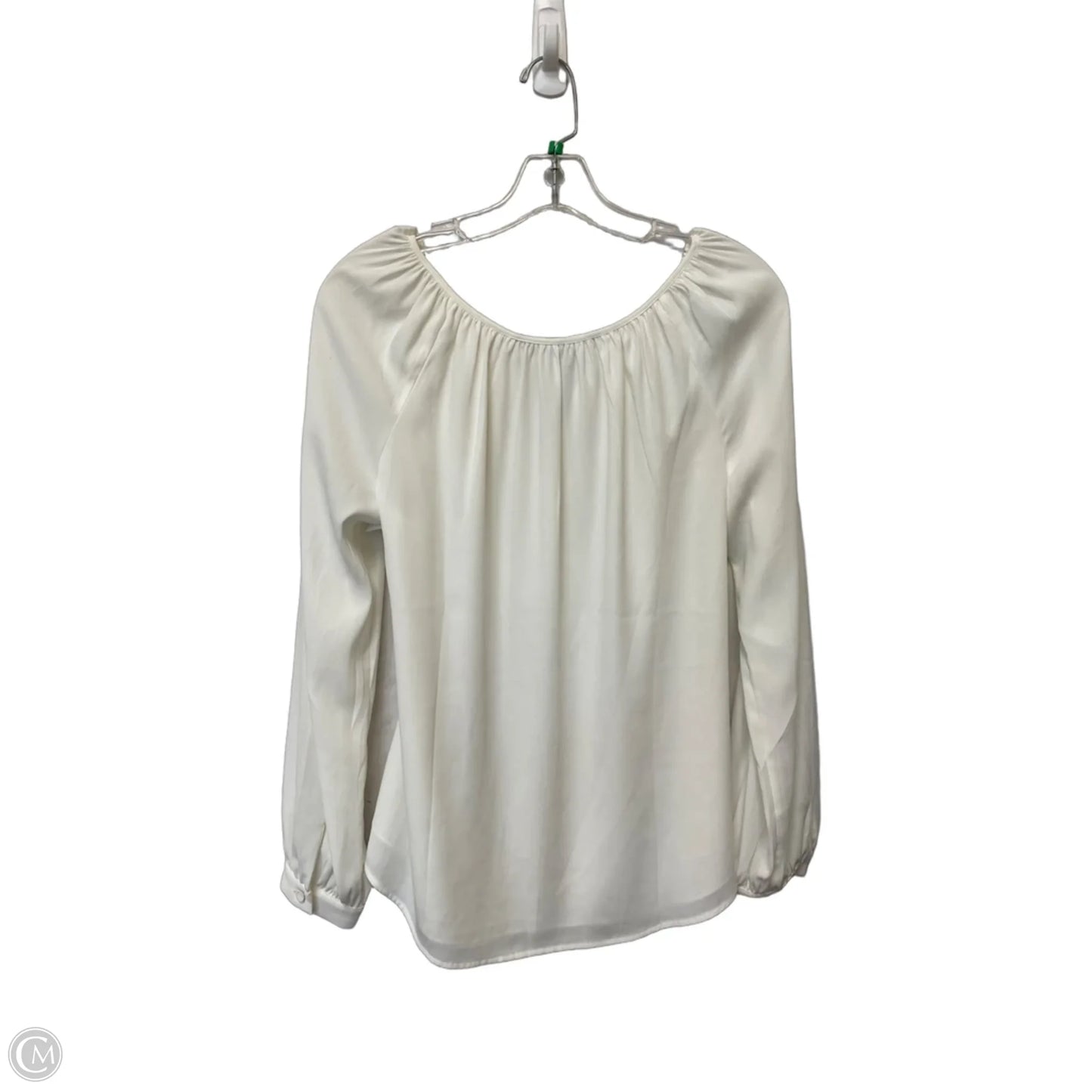 Top Long Sleeve By White House Black Market In White, Size: 6