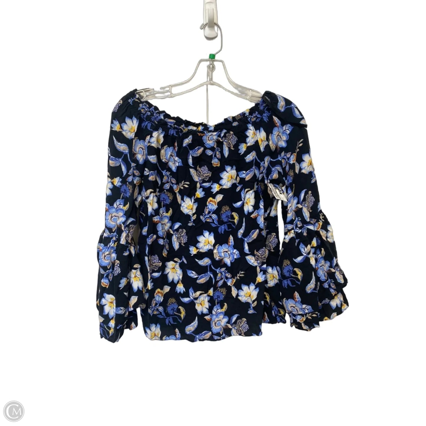 Top Long Sleeve By White House Black Market In Floral Print, Size: S