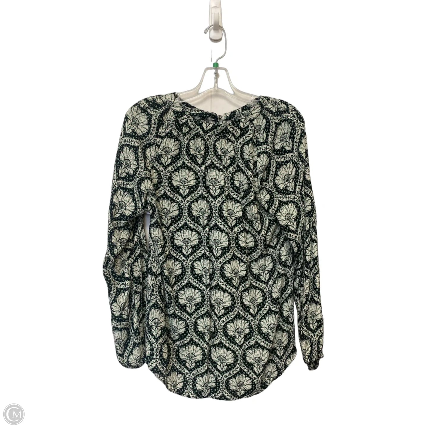 Top Long Sleeve By White House Black Market In Floral Print, Size: S