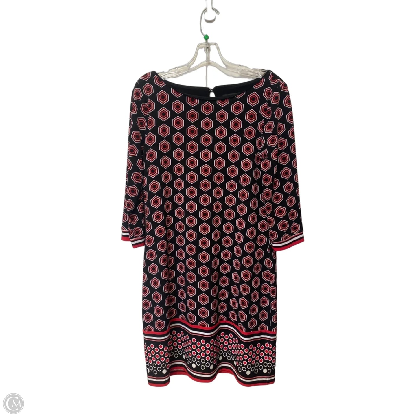 Dress Party Midi By White House Black Market In Black & Red, Size: M