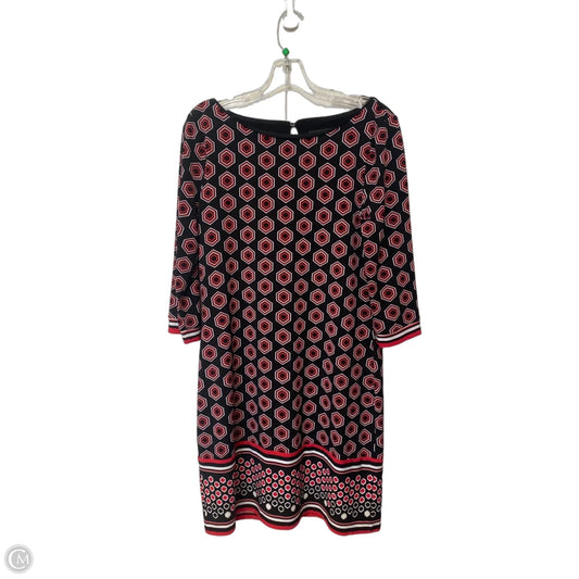 Dress Party Midi By White House Black Market In Black & Red, Size: M