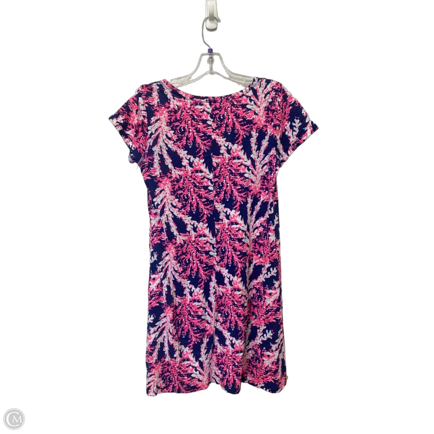 Top Short Sleeve Designer By Lilly Pulitzer In Blue, Size: S