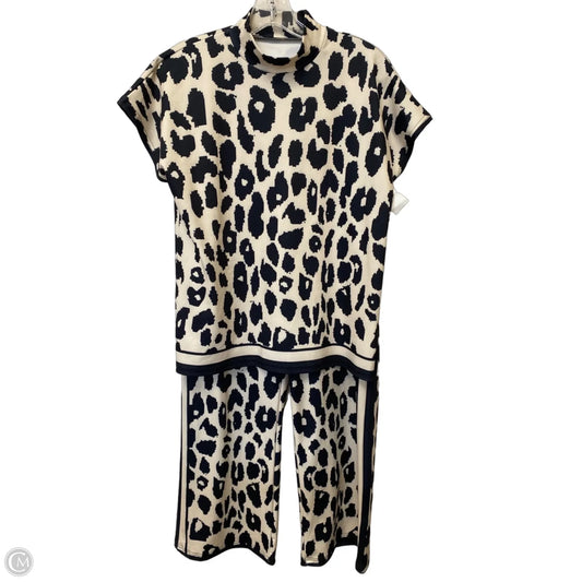 Top 2pc Short Sleeve By Clothes Mentor In Animal Print, Size: S