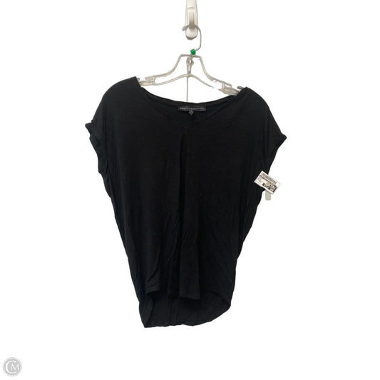 Top Short Sleeve By White House Black Market In Black, Size: Xxs